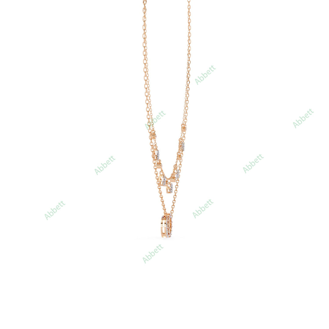 Round Layered Necklace NELA1282