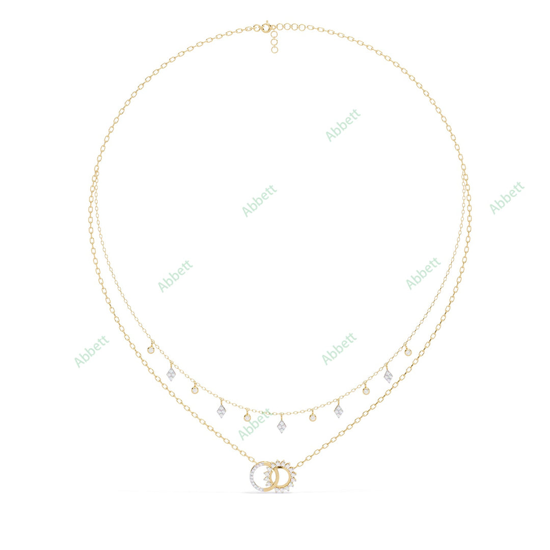 Round Layered Necklace NELA1282