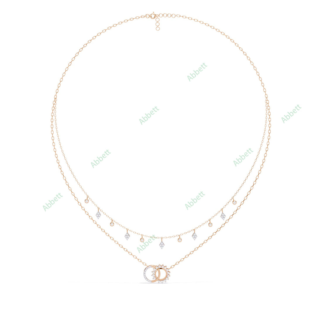Round Layered Necklace NELA1282