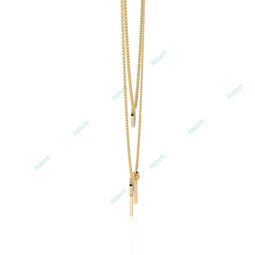 Round Layered Necklace NELA1287