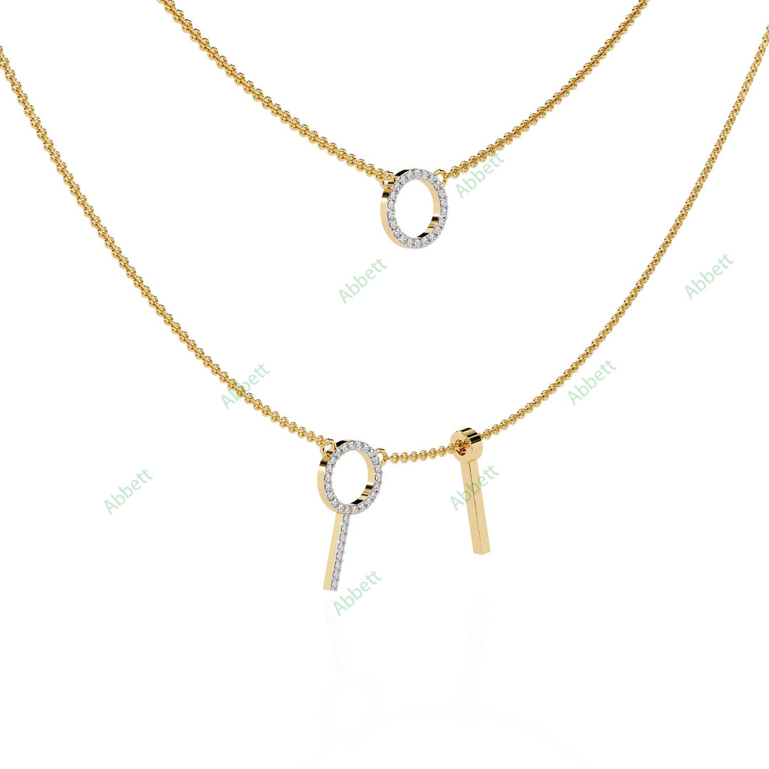 Round Layered Necklace NELA1287