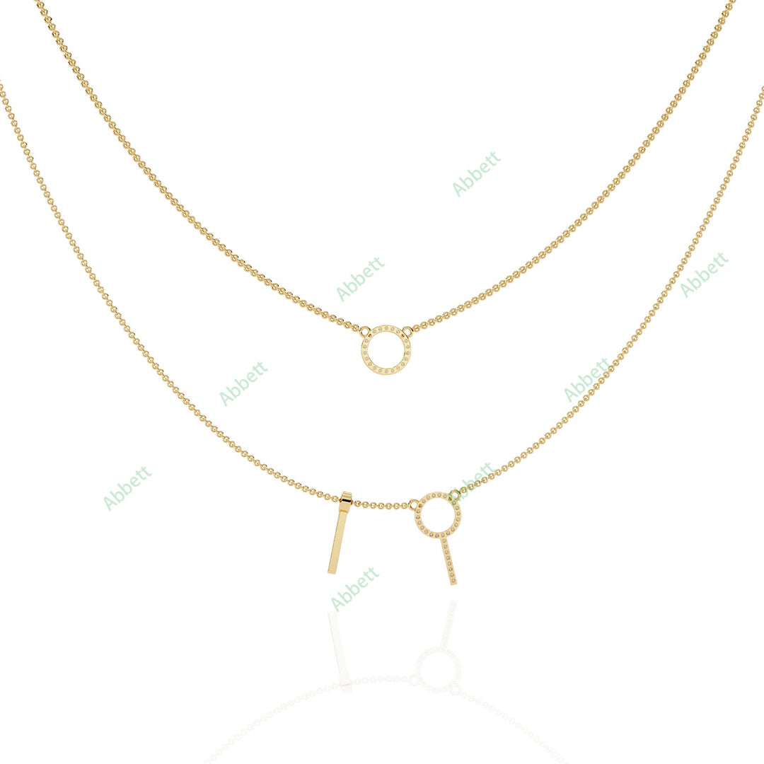 Round Layered Necklace NELA1287