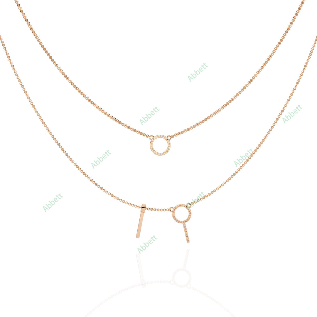 Round Layered Necklace NELA1287