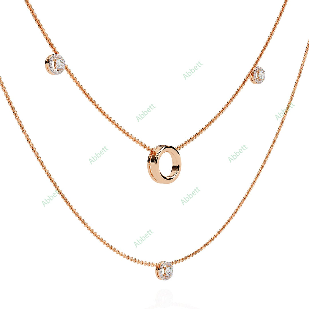 Round Layered Necklace NELA1288