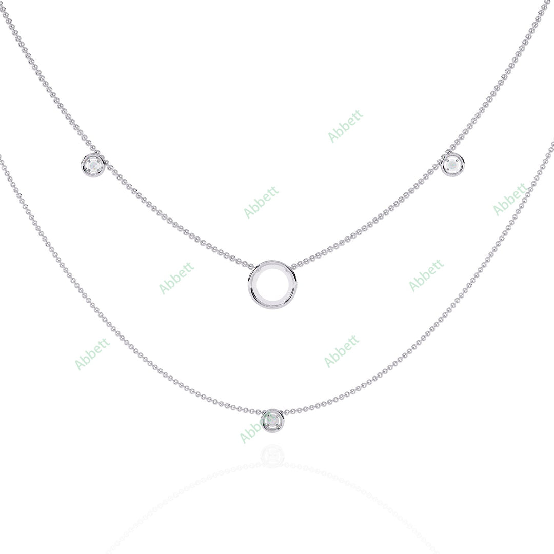 Round Layered Necklace NELA1288