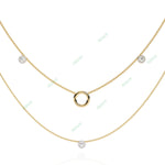 Load image into Gallery viewer, Round Layered Necklace NELA1288
