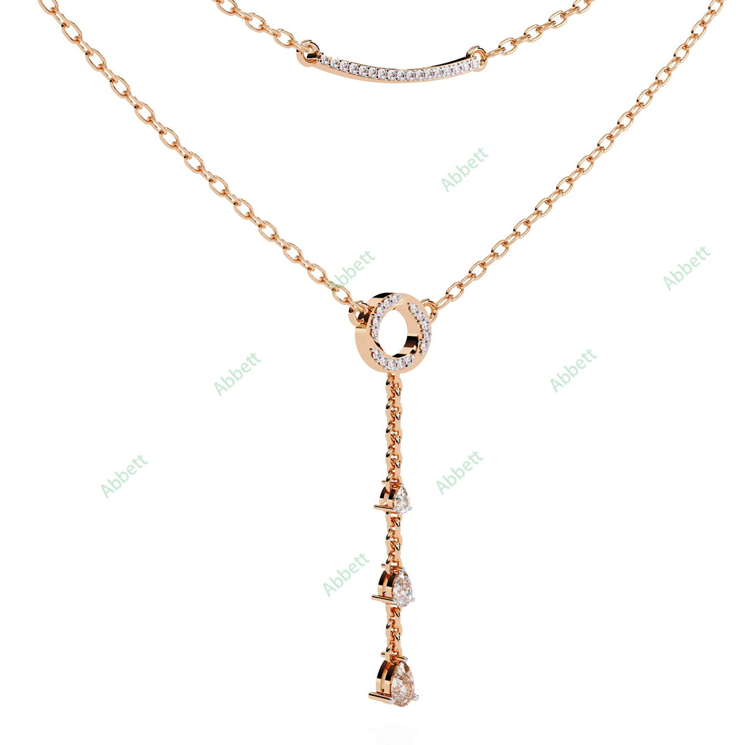 Round Layered Necklace NELA1290