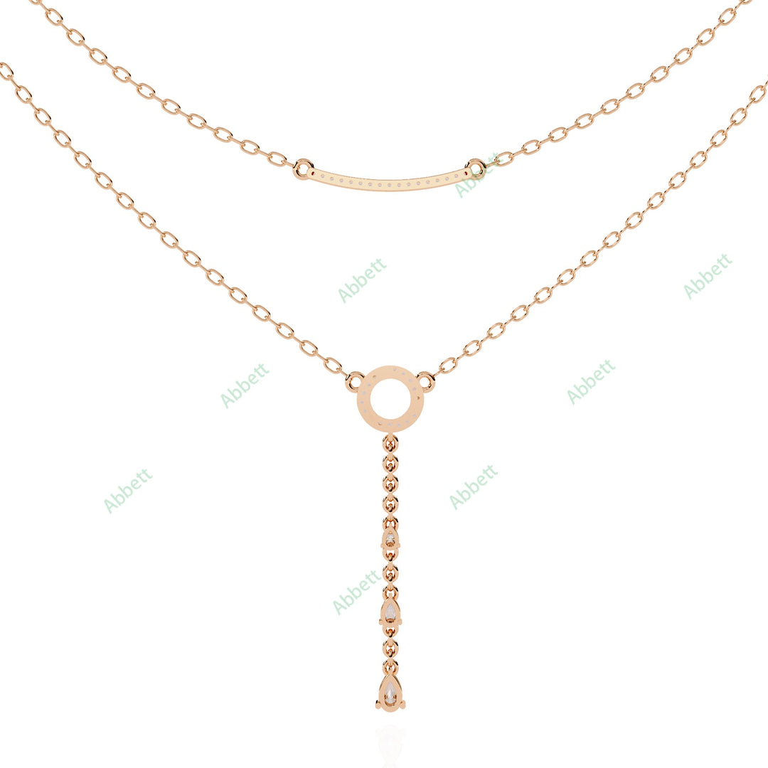 Round Layered Necklace NELA1290