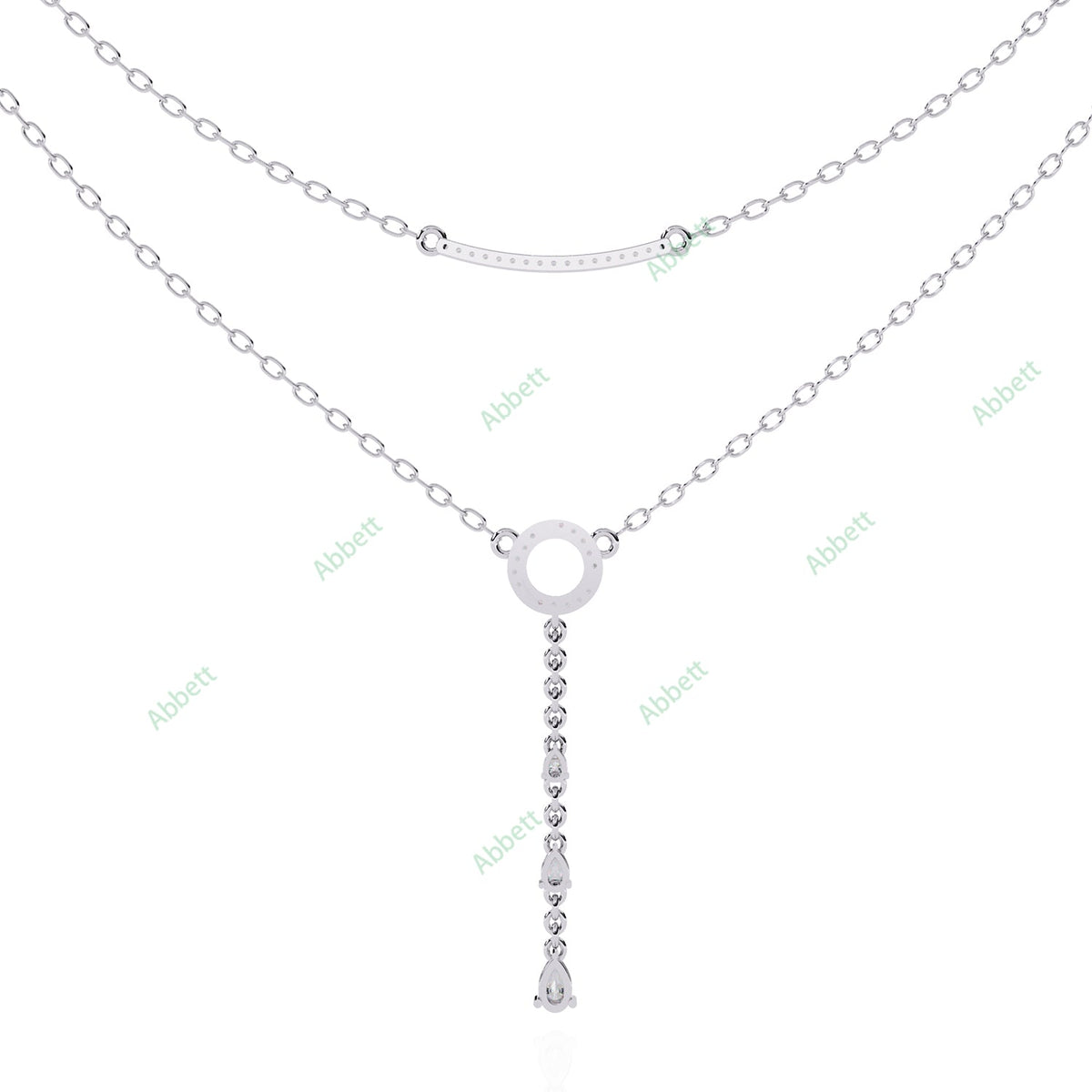 Lariat Layered Necklace NELA1290