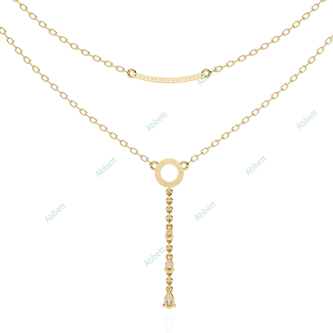 Round Layered Necklace NELA1290