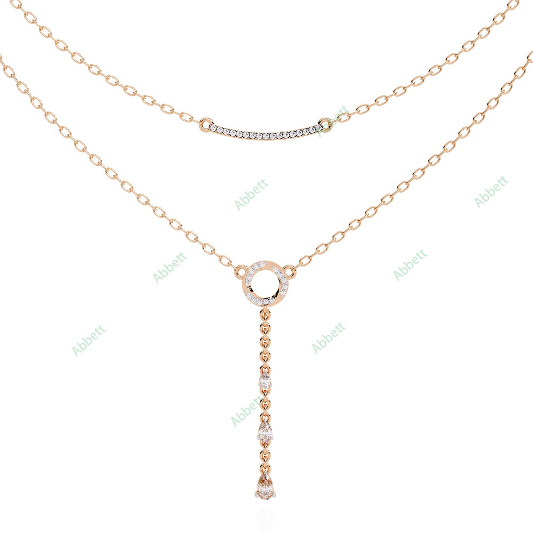 Round Layered Necklace NELA1290