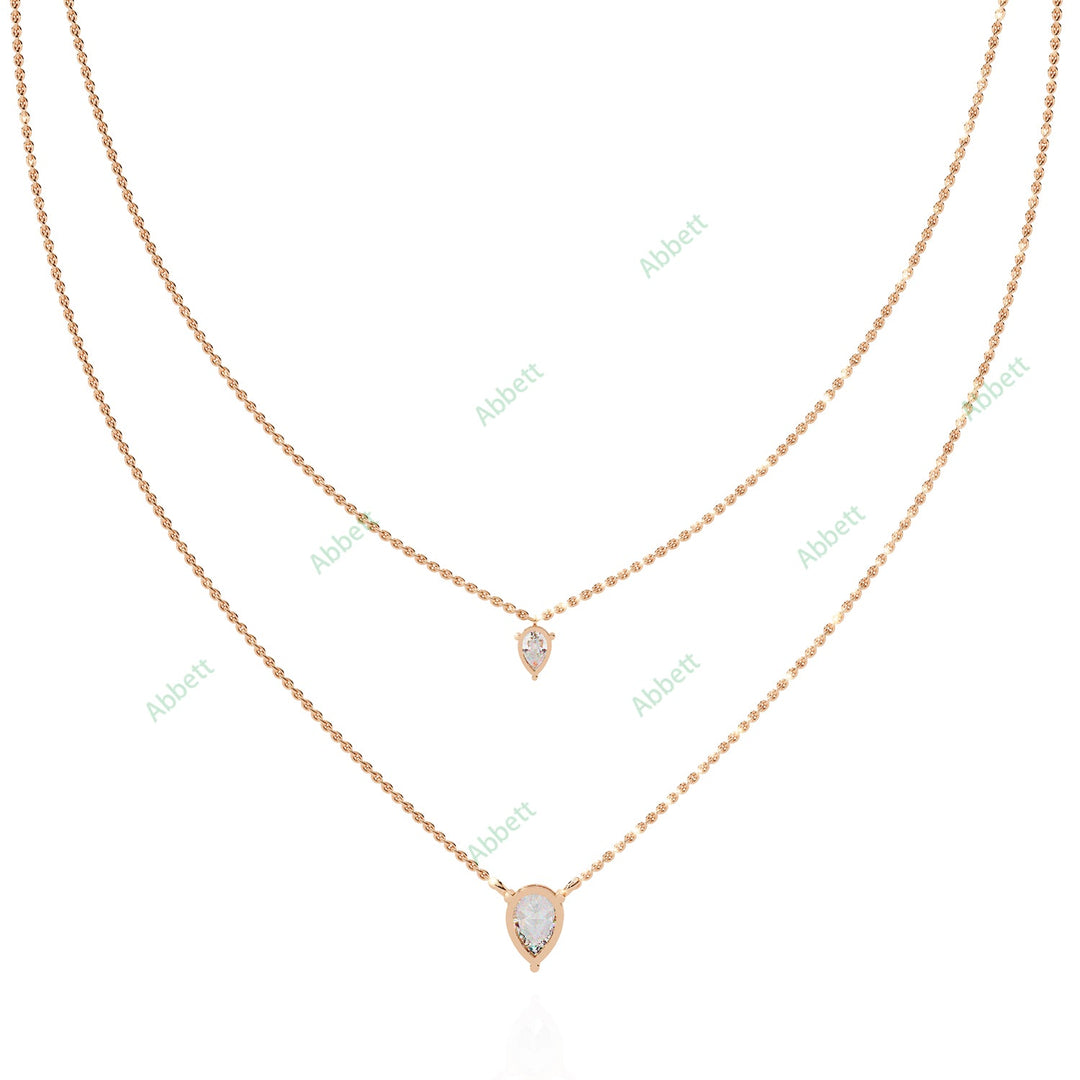 Pear Layered Necklace NELA1291