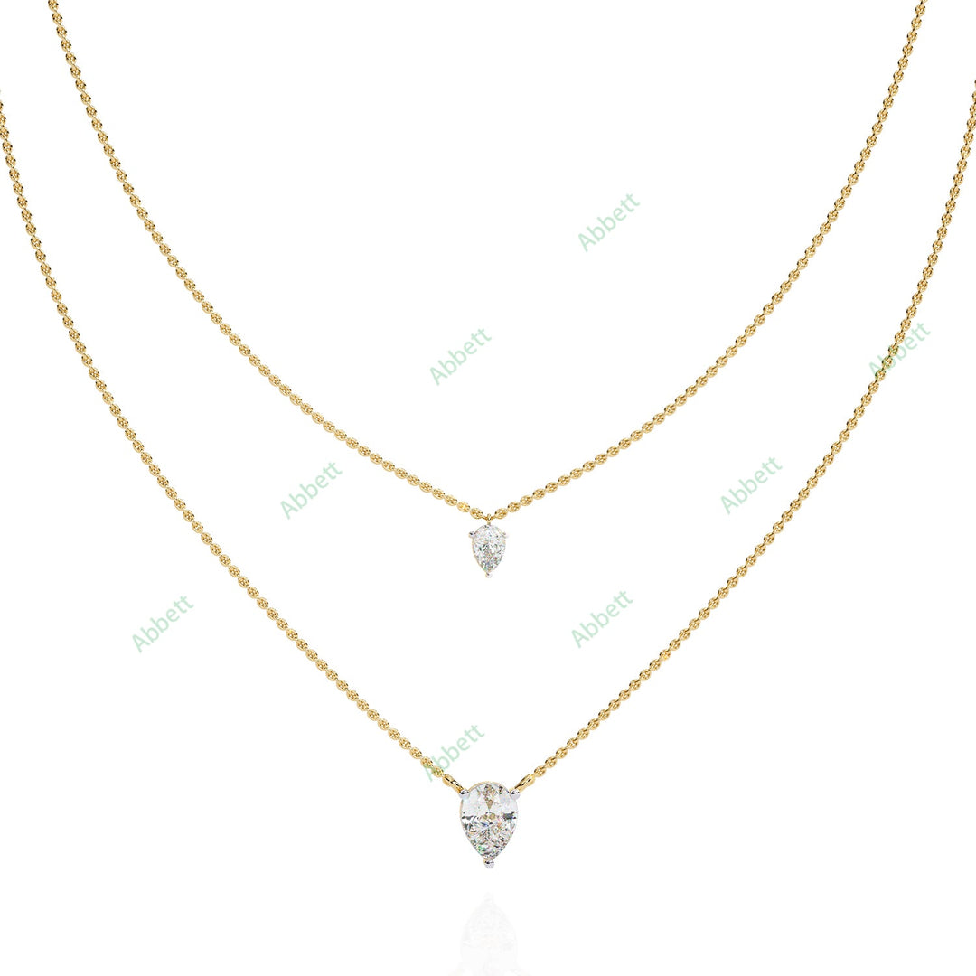Pear Layered Necklace NELA1291