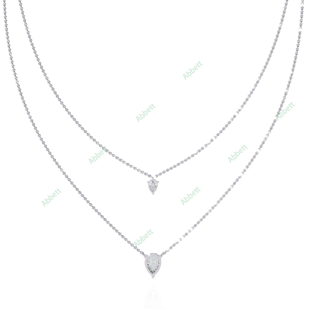 Pear Layered Necklace NELA1291