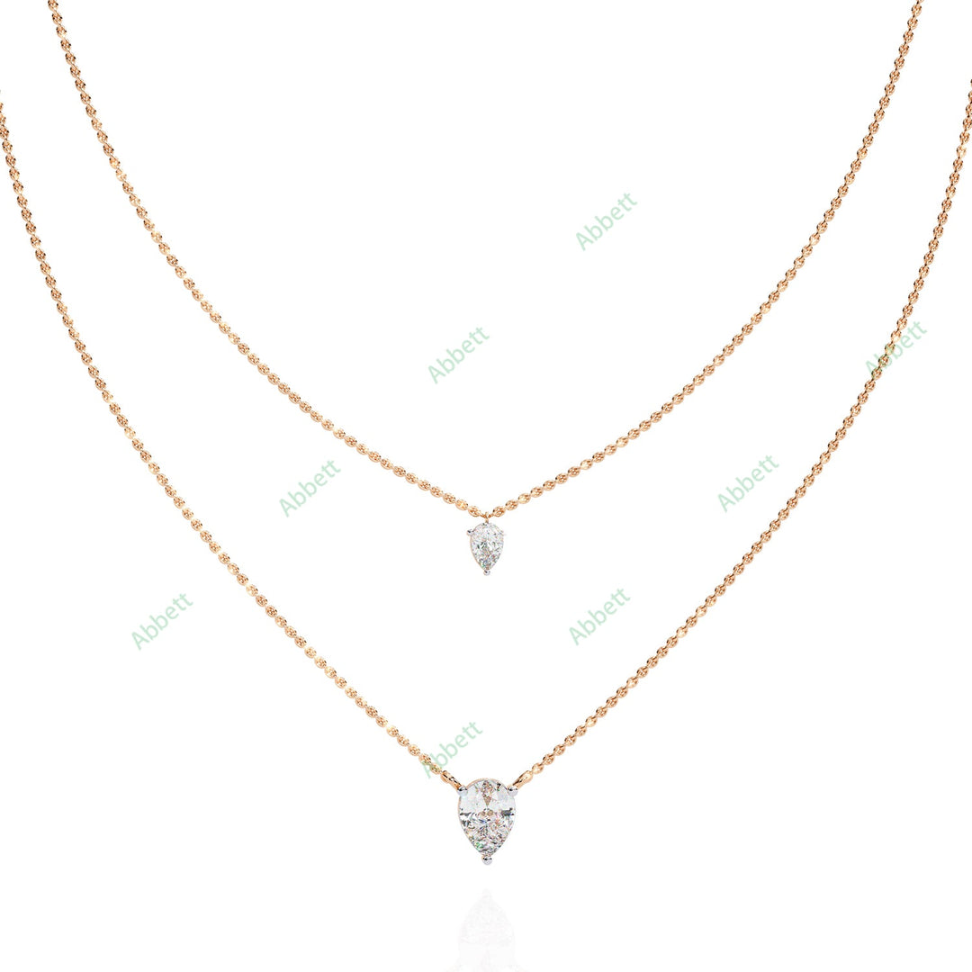 Pear Layered Necklace NELA1291