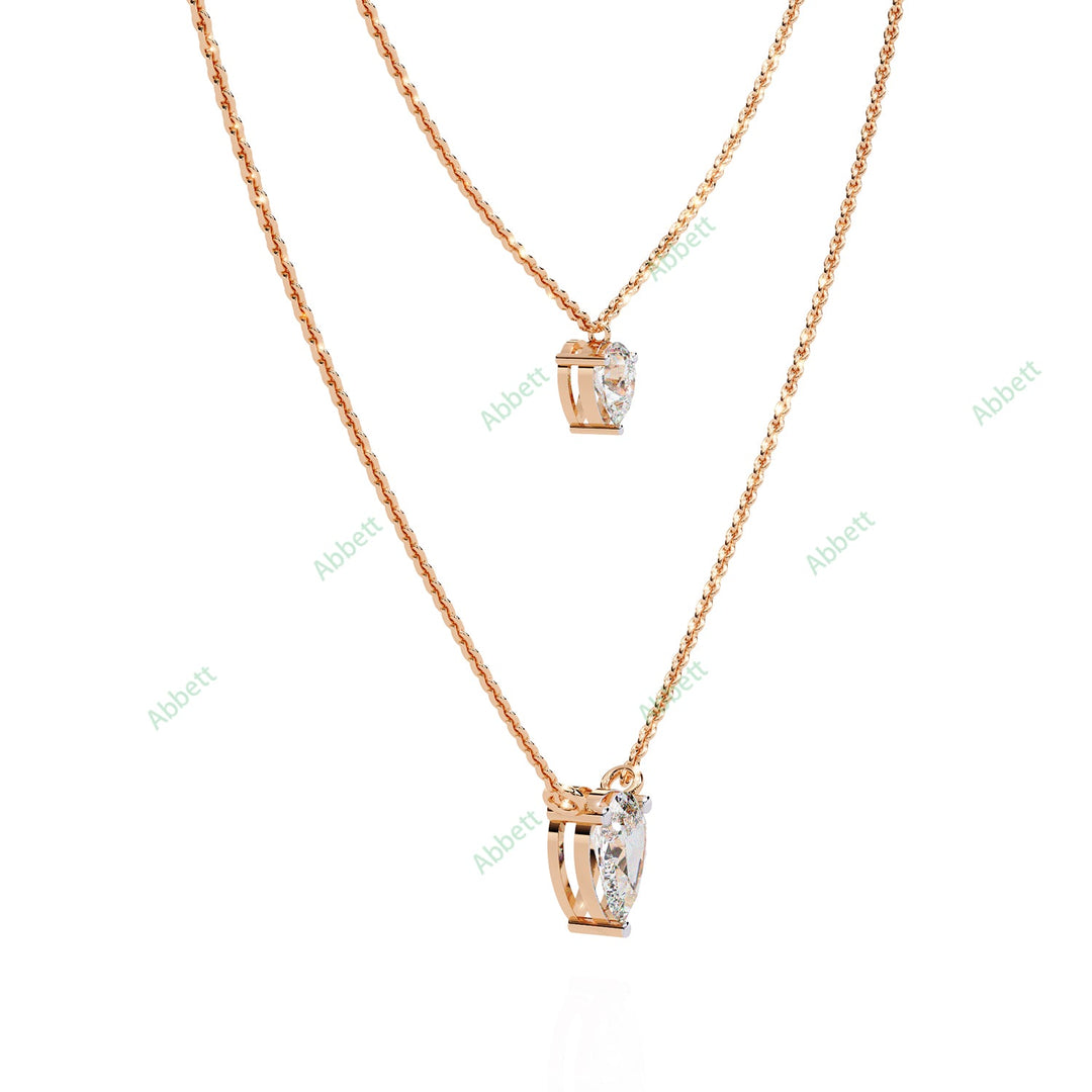 Pear Layered Necklace NELA1291