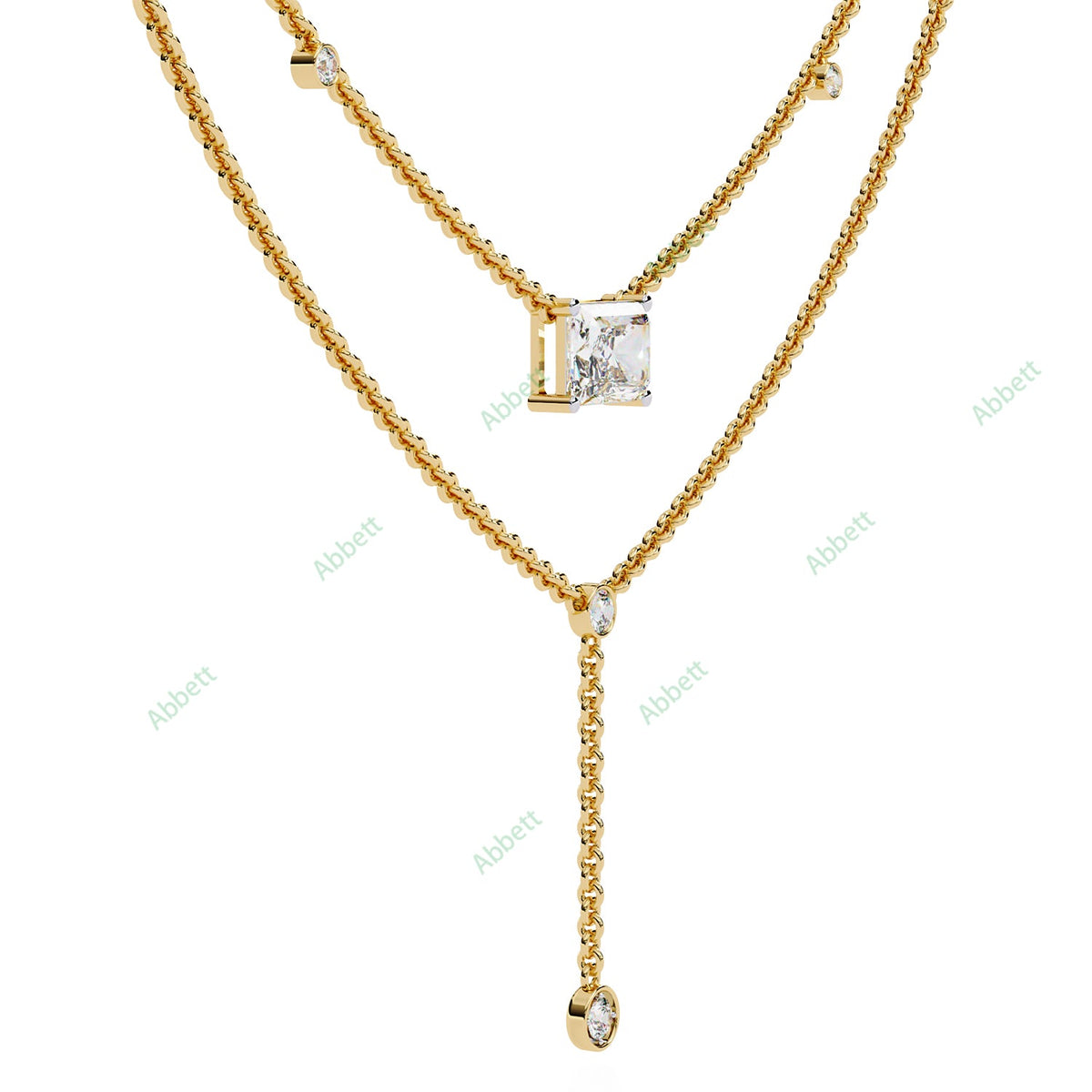 Drop Layered Necklace NELA1293