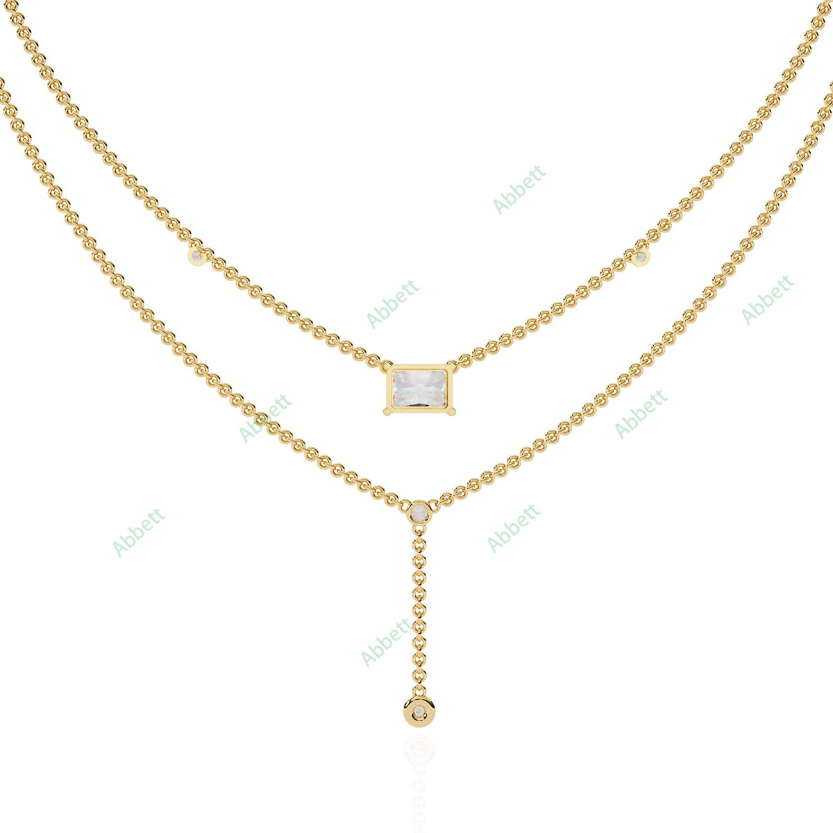 Drop Layered Necklace NELA1293