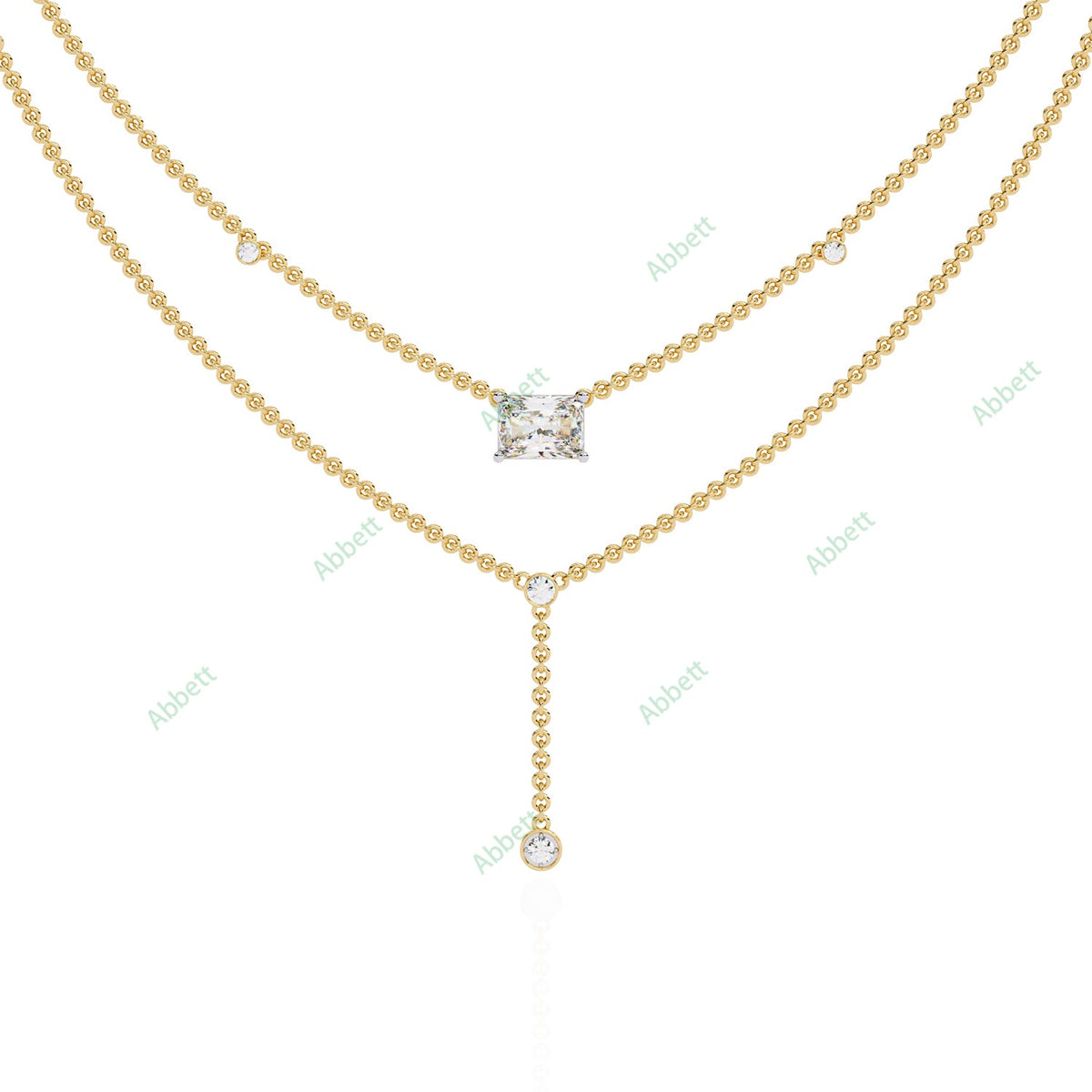 Drop Layered Necklace NELA1293