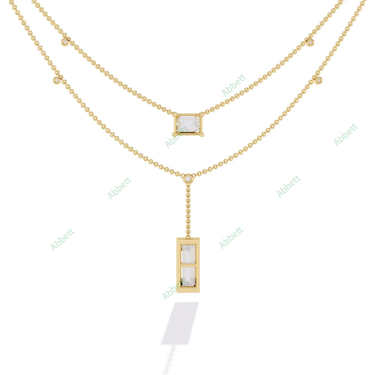 Drop Layered Necklace NELA1294