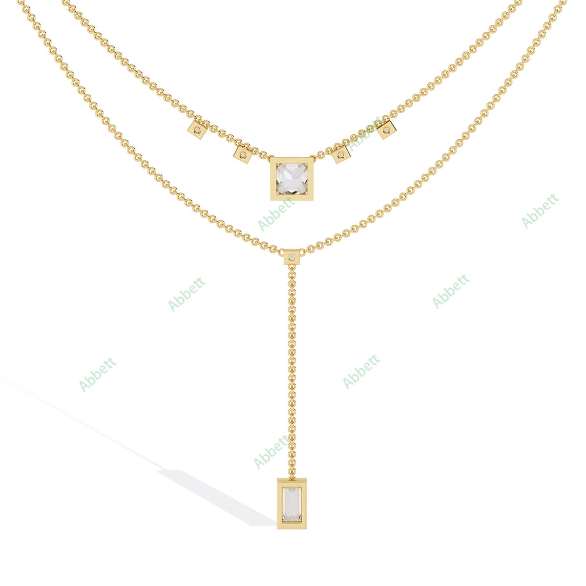 Drop Layered Necklace NELA1295