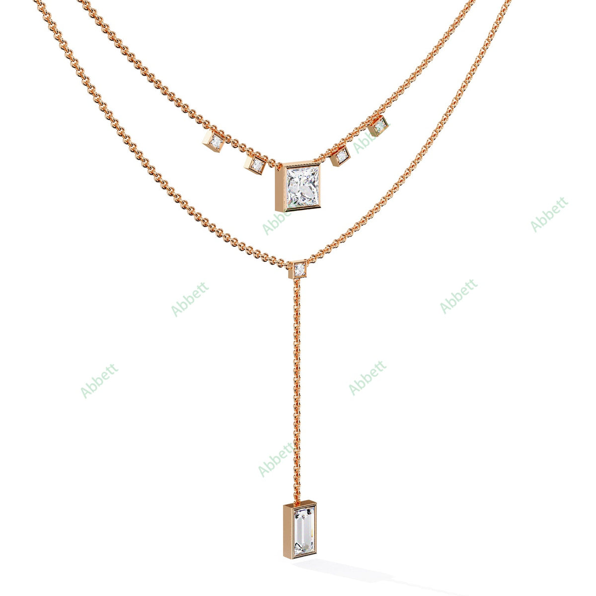Drop Layered Necklace NELA1295