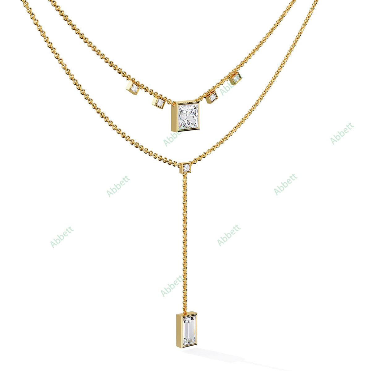 Drop Layered Necklace NELA1295