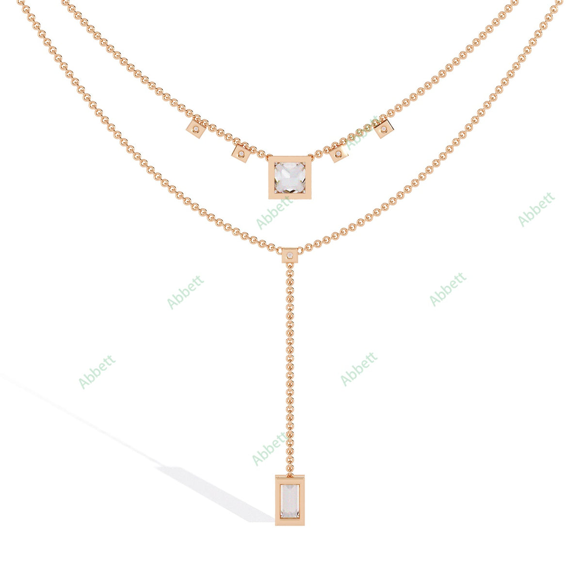 Drop Layered Necklace NELA1295