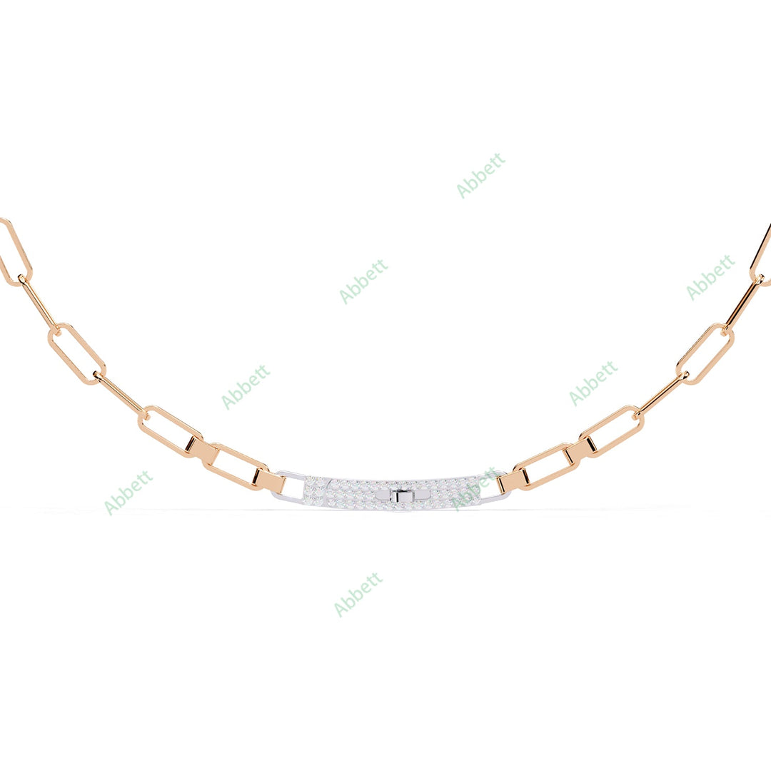 Round Lock Necklace NELO1285