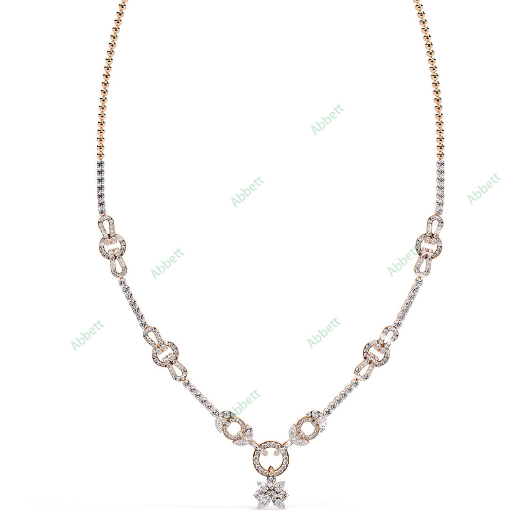 Round Station Necklace NEPR1303
