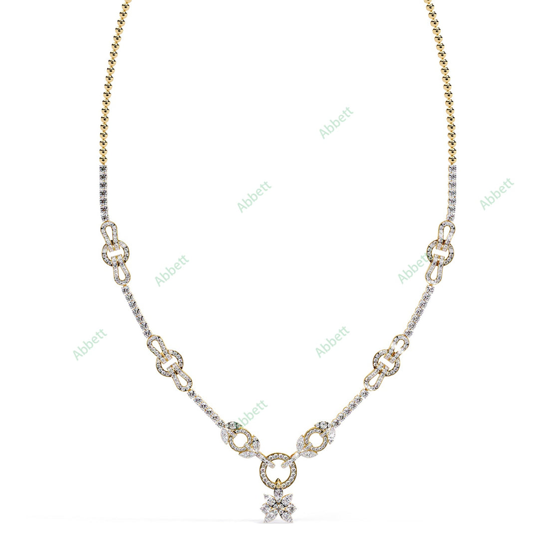 Round Station Necklace NEPR1303