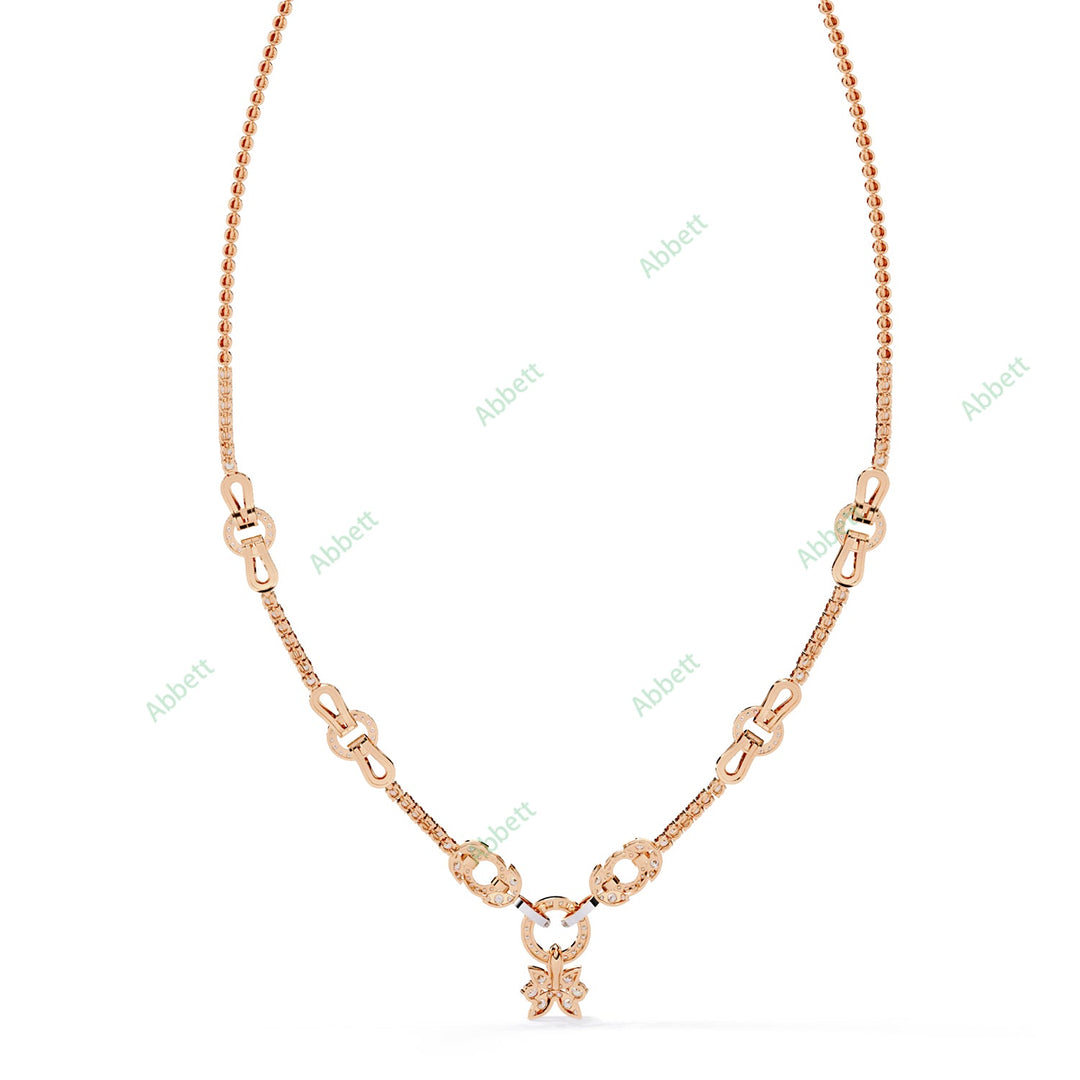 Round Station Necklace NEPR1303