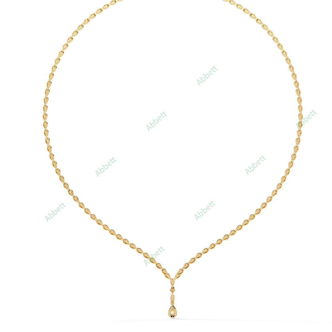 Pear Tennis Necklace NETE1305