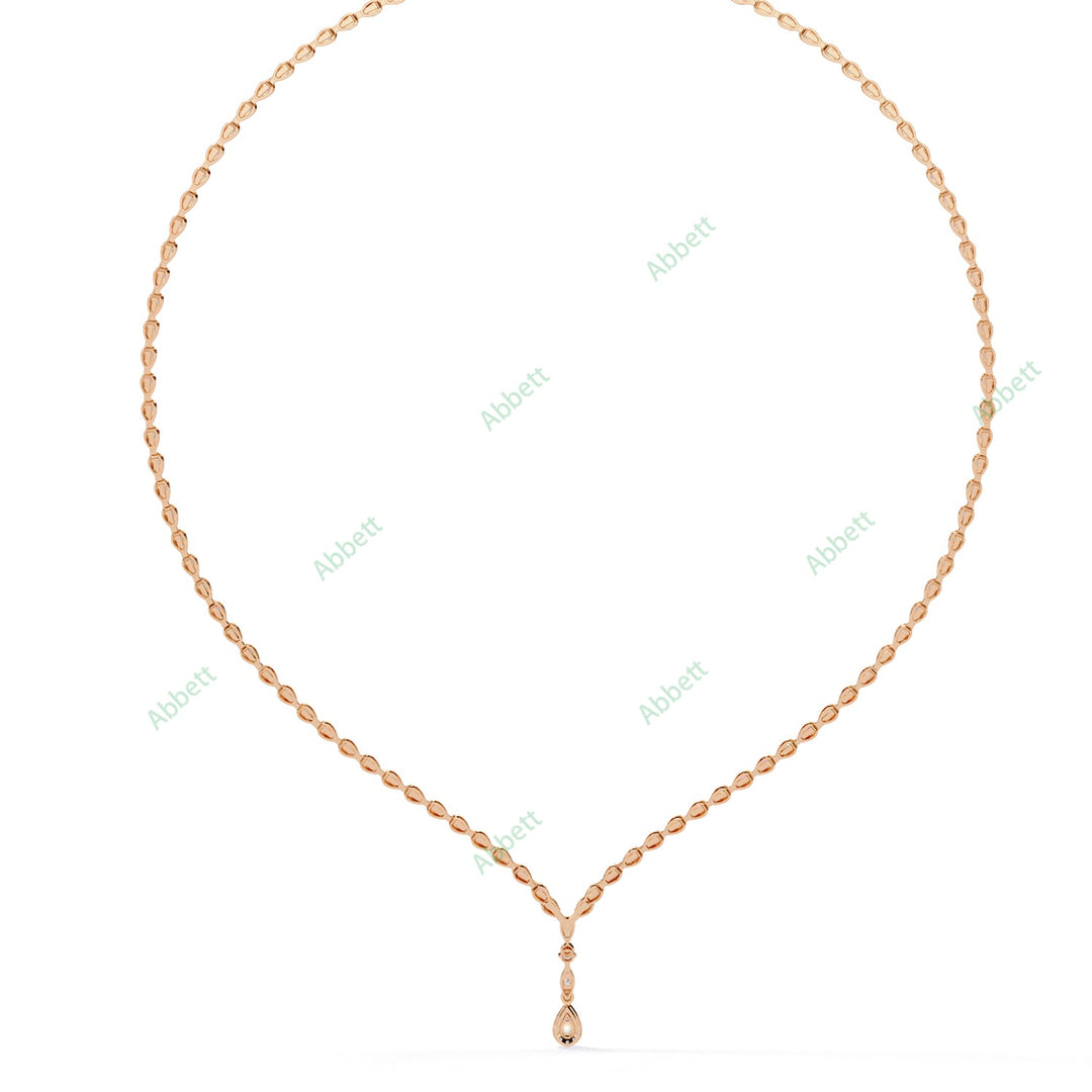 Pear Tennis Necklace NETE1305