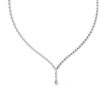 Load image into Gallery viewer, Pear Tennis Necklace NETE1305
