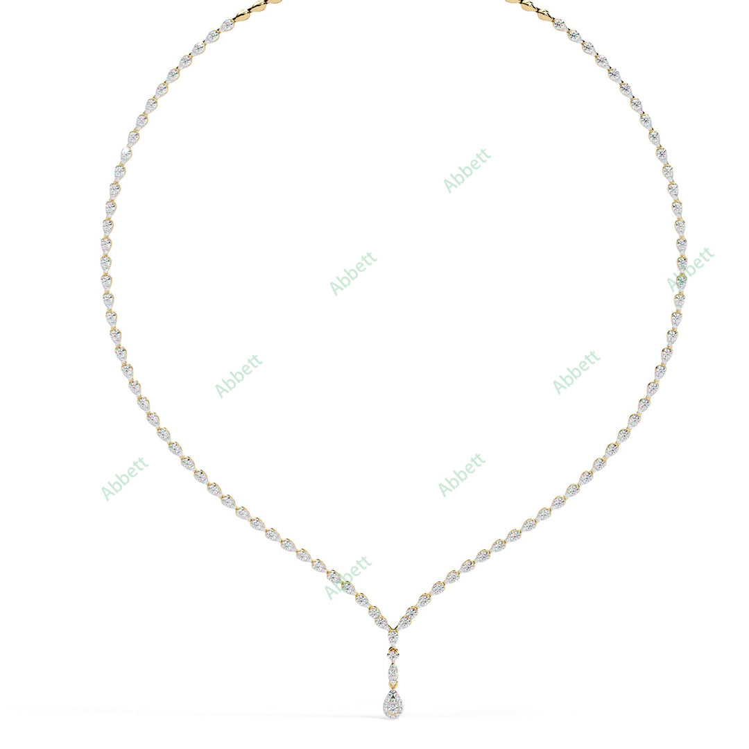 Pear Tennis Necklace NETE1305