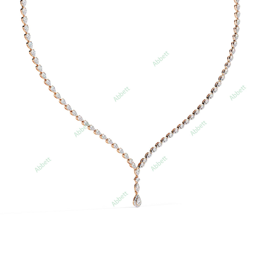 Pear Tennis Necklace NETE1305