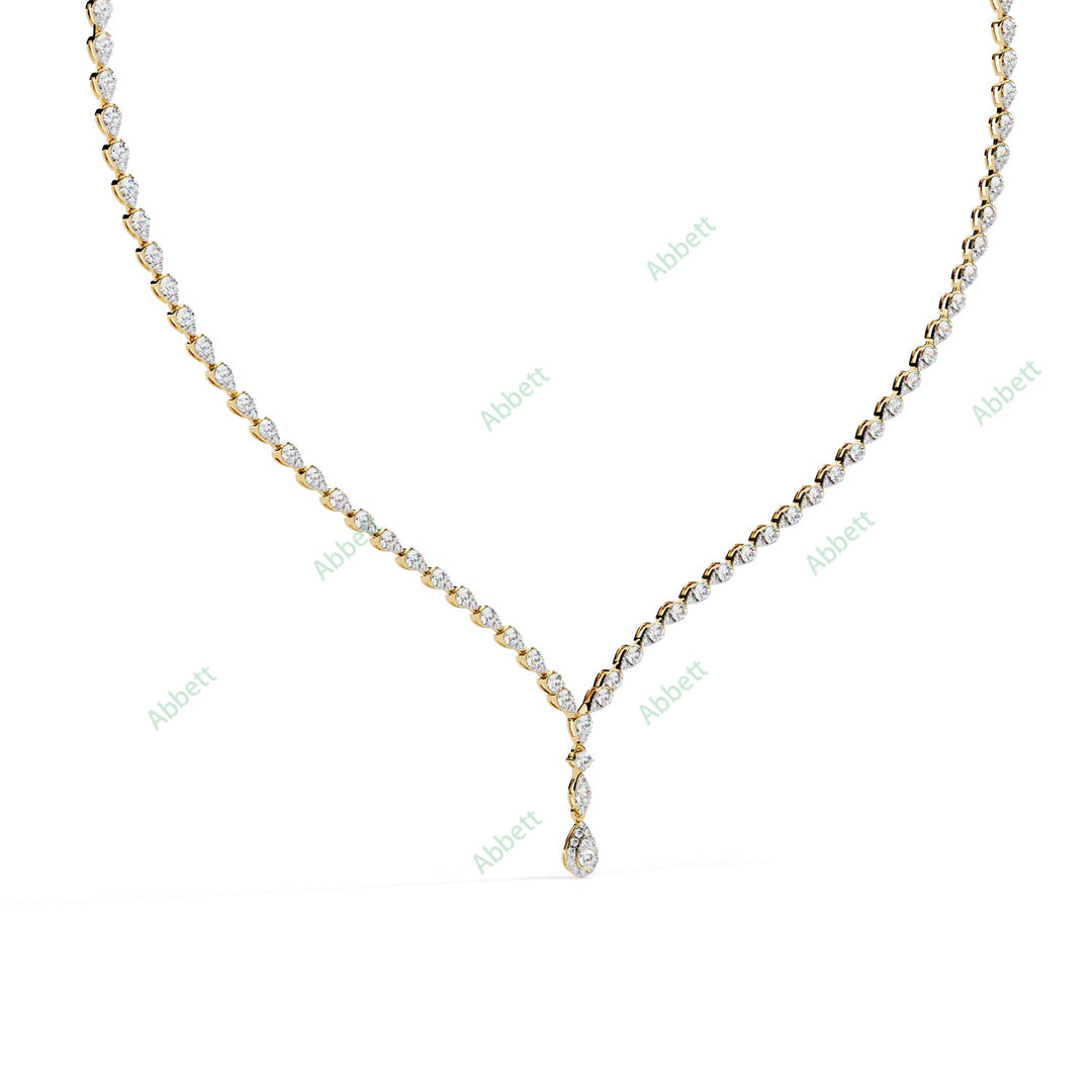 Pear Tennis Necklace NETE1305