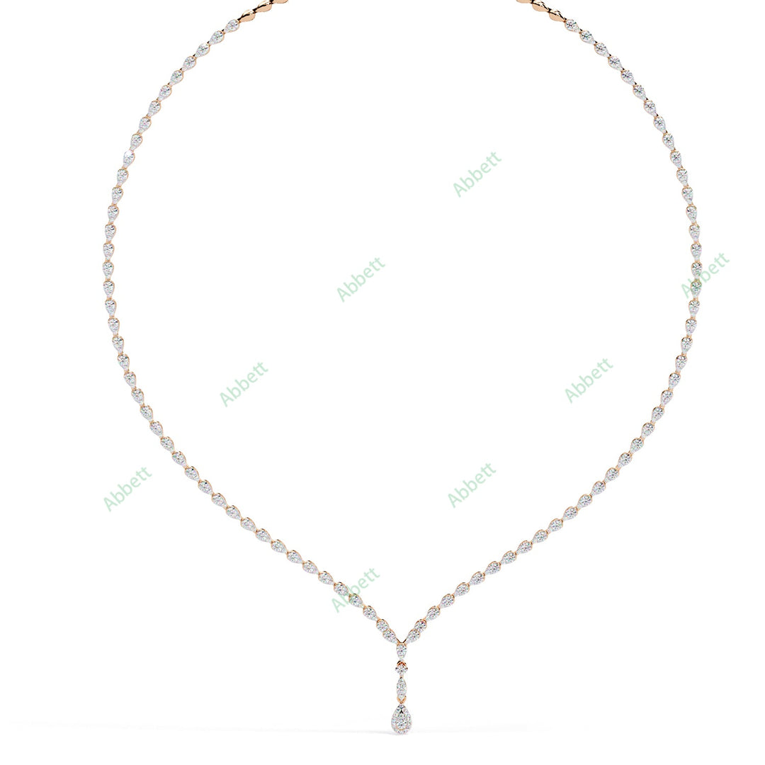 Pear Tennis Necklace NETE1305