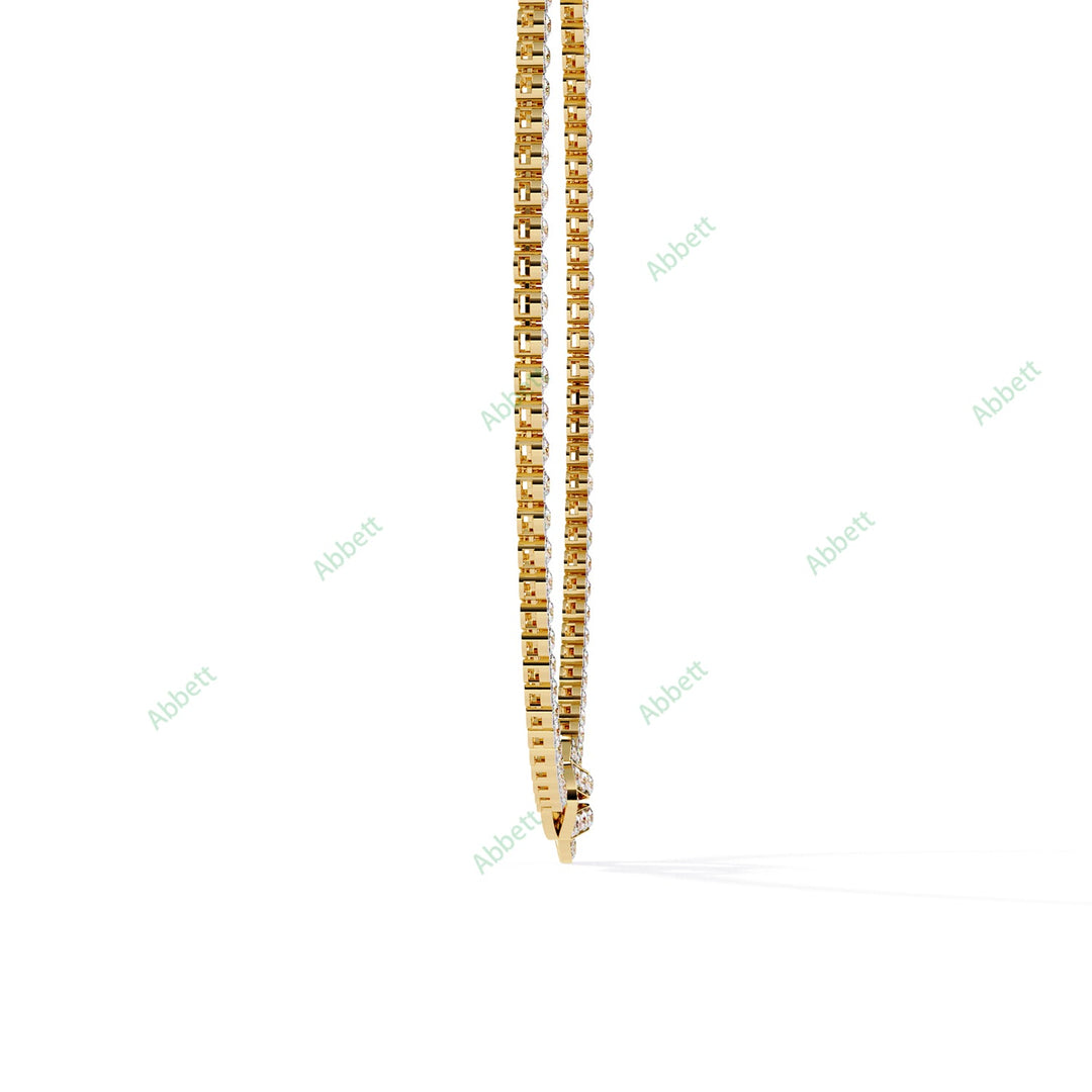 Round Tennis Necklace NETE1306