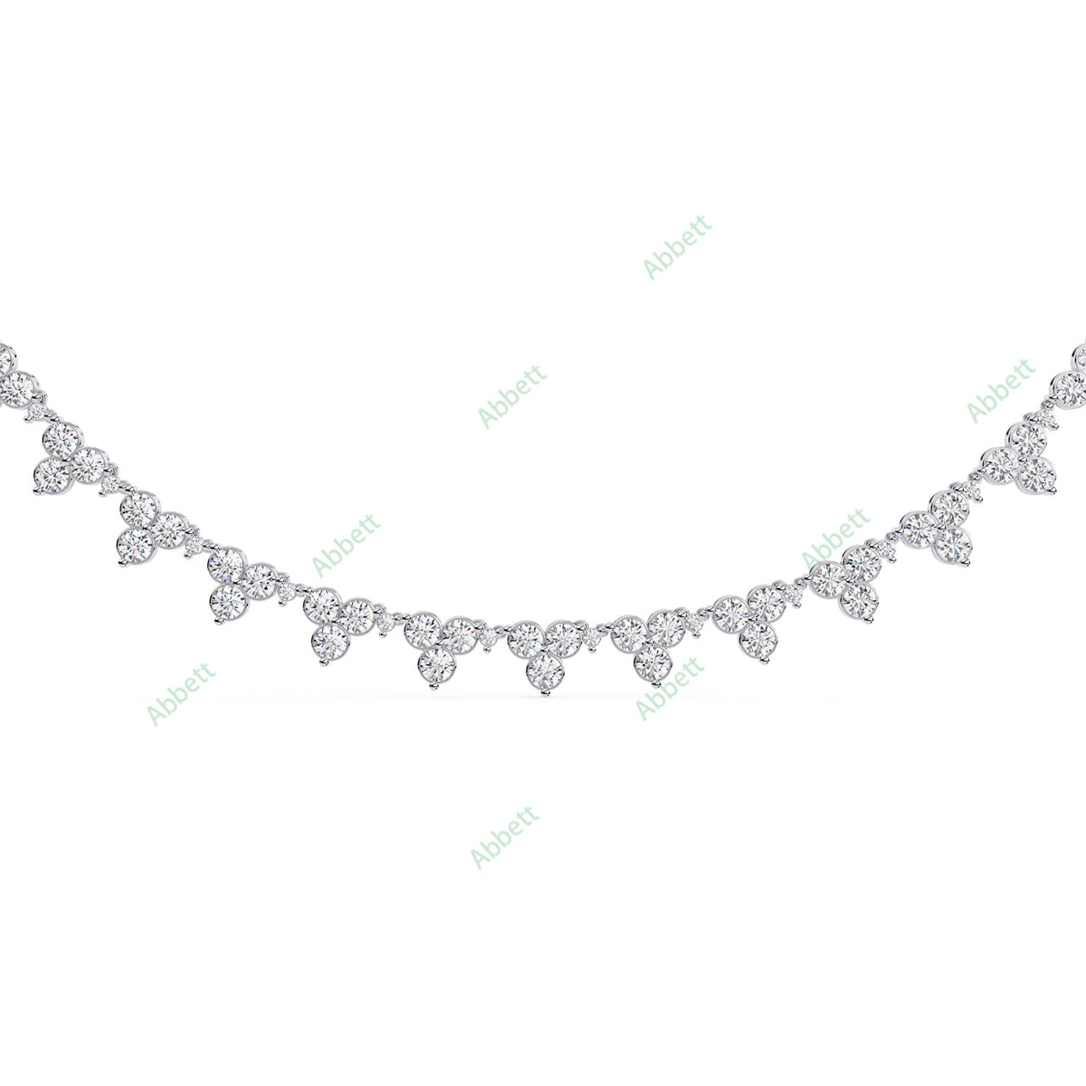 Graduated Tennis Necklace NETE1309