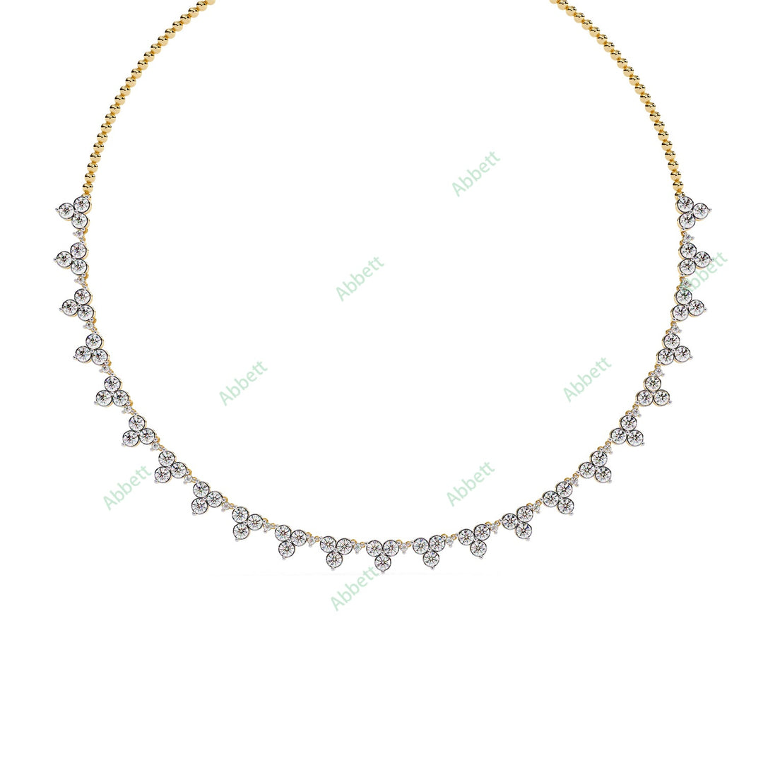 Round Tennis Necklace NETE1309