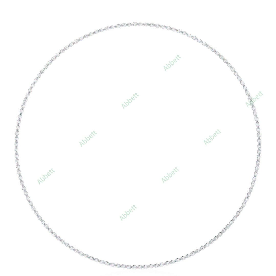 Oval Tennis Necklace NETE1312