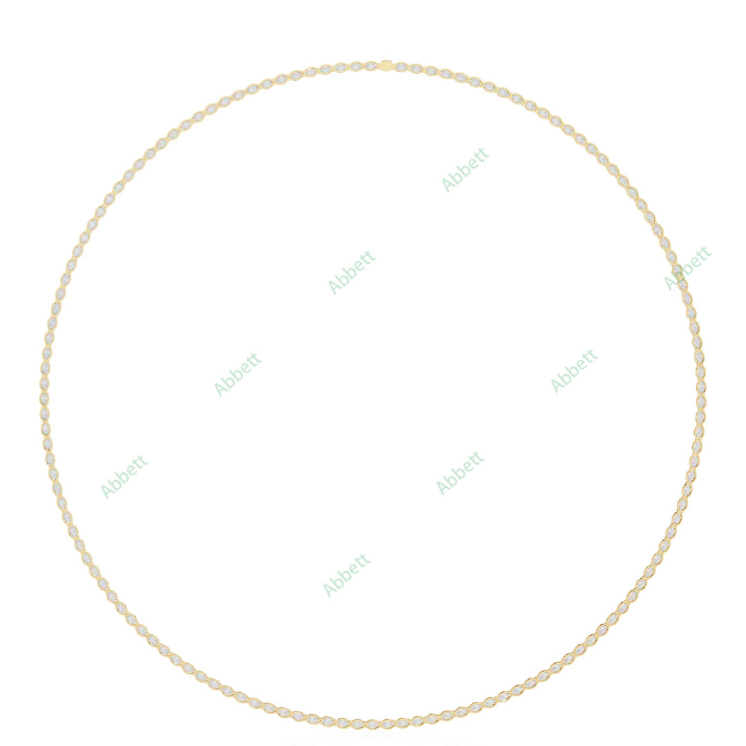 Oval Tennis Necklace NETE1312