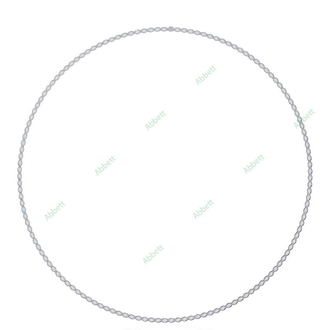 Oval Tennis Necklace NETE1312
