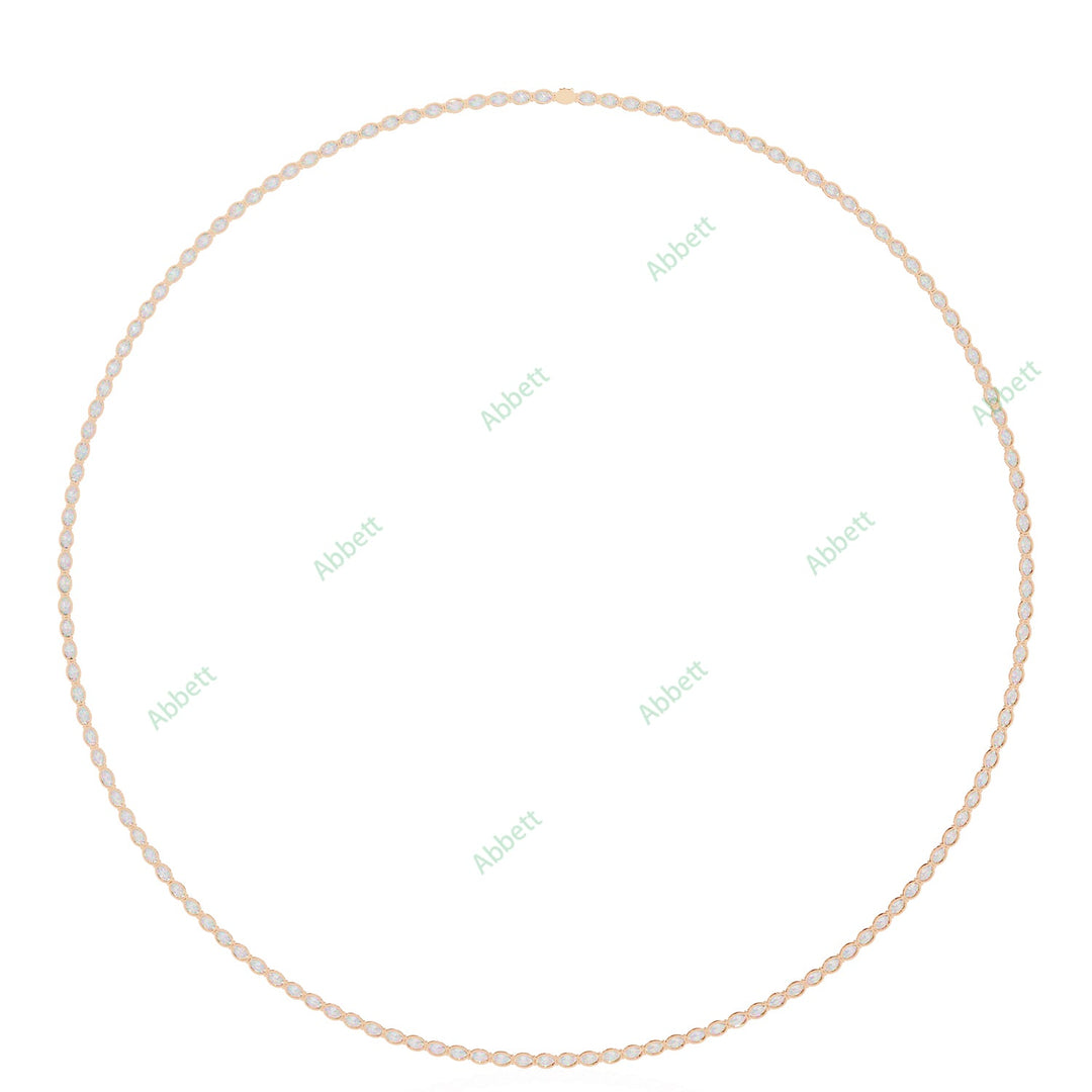 Oval Tennis Necklace NETE1312