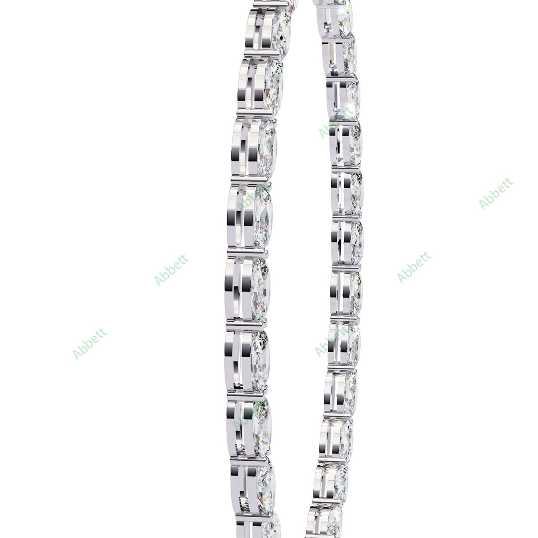 Oval Tennis Necklace NETE1312