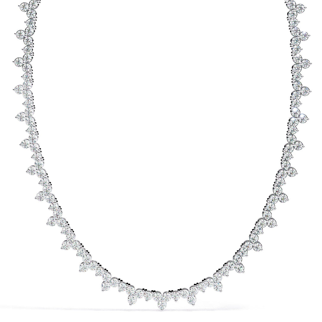 Round Tennis Necklace NETE1313