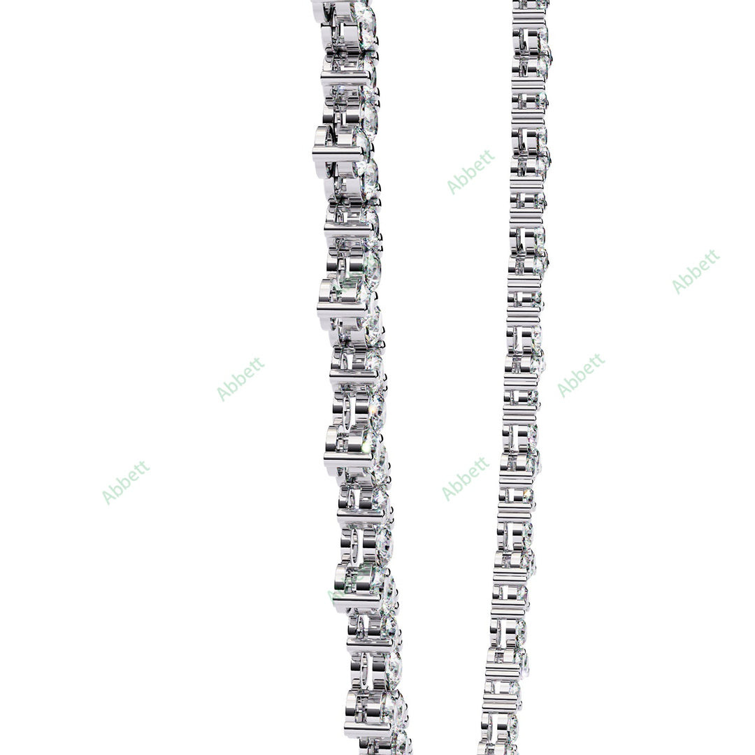 Round Tennis Necklace NETE1313