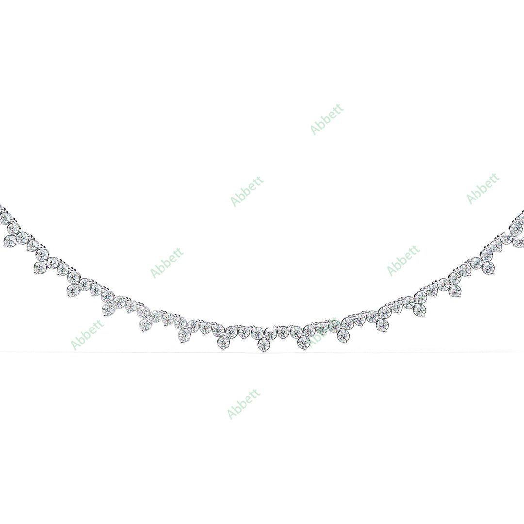 Round Tennis Necklace NETE1313